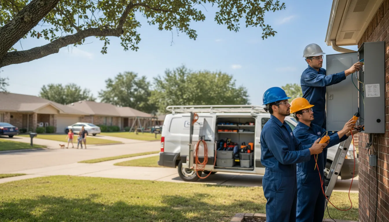 Certified electrician providing emergency electrical services in Knierim, IA